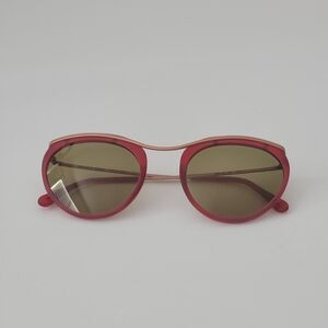 Romeo Gigli Red Oval Sunglasses